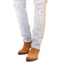 Men's Modern Splattered Stripe Jeans