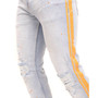 Men's Modern Splattered Stripe Jeans