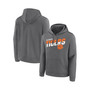 Men's Branded Heathered Charcoal Clemson Tigers Quick Slant Pullover Hoodie