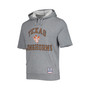 Men's Heathered Gray Texas Longhorns Wordmark Short Sleeve Pullover Hoodie