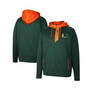 Men's Green Miami Hurricanes Luge 3.0 Quarter-Zip Hoodie