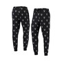 Men's Black Brooklyn Nets Allover Logo Jogger Pants
