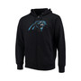 Men's Black Carolina Panthers Primary Logo Full-Zip Hoodie