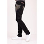 Men's Modern Embroidered Denim Jeans
