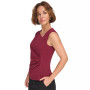 Women's Asymmetric-Neck Ruched Sleeveless Top