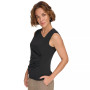 Women's Asymmetric-Neck Ruched Sleeveless Top