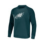 Men's NFL x Darius Rucker Collection by Midnight Green Philadelphia Eagles Raglan Fleece Pullover Sweatshirt