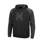 Men's Black Maryland Terrapins Blackout 3.0 Tonal Raglan Pullover Hoodie
