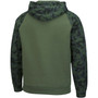 Men's Olive, Camo Nebraska Huskers OHT Military-Inspired Appreciation Raglan Pullover Hoodie