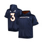 Men's Russell Wilson Navy Denver Broncos Big and Tall Short Sleeve Pullover Hoodie