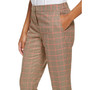 Women's Plaid Mid-Rise Ankle Pants