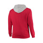 Men's Scarlet, Heathered Gray Ohio State Buckeyes Big and Tall Color Block Full-Zip Hoodie
