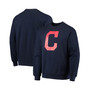 Men's Navy Cleveland Indians Logo Pullover Sweatshirt