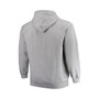 Men's Heathered Gray San Diego Clippers Big and Tall Throwback Logo Pullover Hoodie