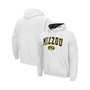 Men's White Missouri Tigers Arch & Logo 3.0 Pullover Hoodie