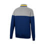 Men's Navy, Heather Gray West Virginia Mountaineers Be the Ball Quarter-Zip Top