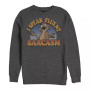 Disney Men's Lion King Timon Speaks Sarcasm, Crewneck Fleece
