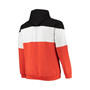 Men's Branded Black, Orange Philadelphia Flyers Big and Tall Colorblock Fleece Hoodie
