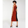 Women's Square-Neck Colorblocked Midi Dress