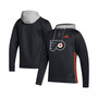 Men's Black Philadelphia Flyers Skate Lace Primeblue Team Pullover Hoodie