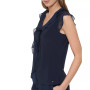 Women's Ruffle Trim V-Neck Blouse