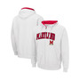 Men's White Maryland Terrapins Arch and Logo 3.0 Full-Zip Hoodie