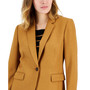 Women's Peak-Lapel Single-Button Long-Sleeve Blazer