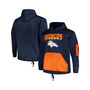 Men's Branded Navy Denver Broncos Big and Tall Pullover Hoodie