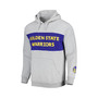 Men's Branded Heather Gray Golden State Warriors Wordmark French Terry Pullover Hoodie