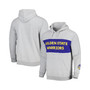 Men's Branded Heather Gray Golden State Warriors Wordmark French Terry Pullover Hoodie