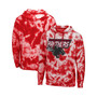 Men's Red Clark Atlanta University Panthers Tie-Dye Pullover Hoodie