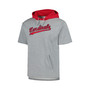 Men's Heather Gray St. Louis Cardinals Postgame Short Sleeve Pullover Hoodie