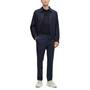 Men's Slim-Fit Micro-Patterned Trousers
