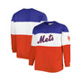 Men's Royal, White New York Mets Big and Tall Pullover Sweatshirt