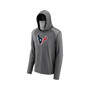 Men's Branded Gray Houston Texans Rally On Transitional Pullover Hoodie with Face Covering