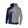 Men's NFL X Staple Navy, Gray New England Patriots Split Logo Pullover Hoodie