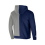 Men's NFL X Staple Navy, Gray New England Patriots Split Logo Pullover Hoodie