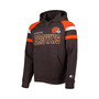 Men's Brown Cleveland Browns Draft Fleece Raglan Pullover Hoodie