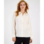 Women's Satin Long-Sleeve Collared Blouse, Created for Macy's