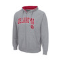 Men's Heathered Gray Oklahoma Sooners Arch & Team Logo 3.0 Full-Zip Hoodie