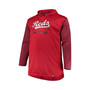 Men's Red and Heathered Red Cincinnati Reds Big and Tall Wordmark Club Pullover Hoodie