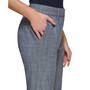 Women's Front-Vent Mid-Rise Straight-Leg Pants