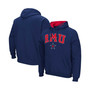 Men's Navy Robert Morris Colonials Arch & Logo Pullover Hoodie