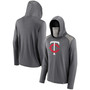 Men's Gray Minnesota Twins Rally On Transitional Haven Pullover Hoodie with Face Covering