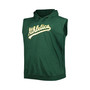 Men's Green Oakland Athletics Jersey Big and Tall Pullover Muscle Hoodie