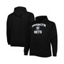 Men's Black Brooklyn Nets Big and Tall Heart and Soul Pullover Hoodie