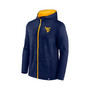 Men's Branded Navy West Virginia Mountaineers Ball Carrier Full-Zip Hoodie