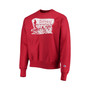 Men's Crimson Oklahoma Sooners Vault Logo Reverse Weave Pullover Sweatshirt