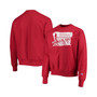 Men's Crimson Oklahoma Sooners Vault Logo Reverse Weave Pullover Sweatshirt
