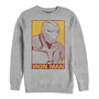 Marvel Men's Avengers Endgame Iron Man Pop Art, Crewneck Fleece